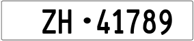 Trailer License Plate
